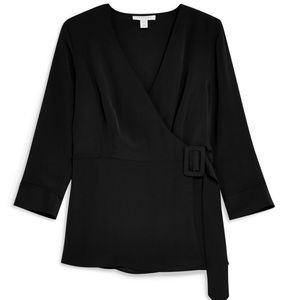Topshop Wrap Blouse